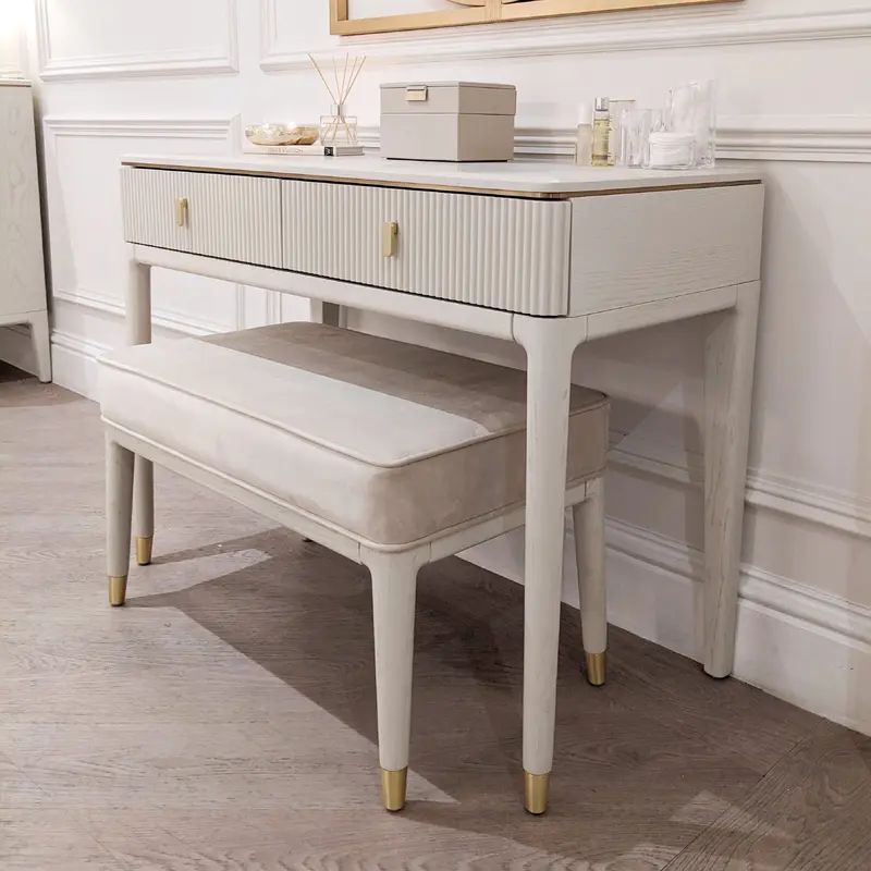 Putney Ivory & Gold Dressing Table