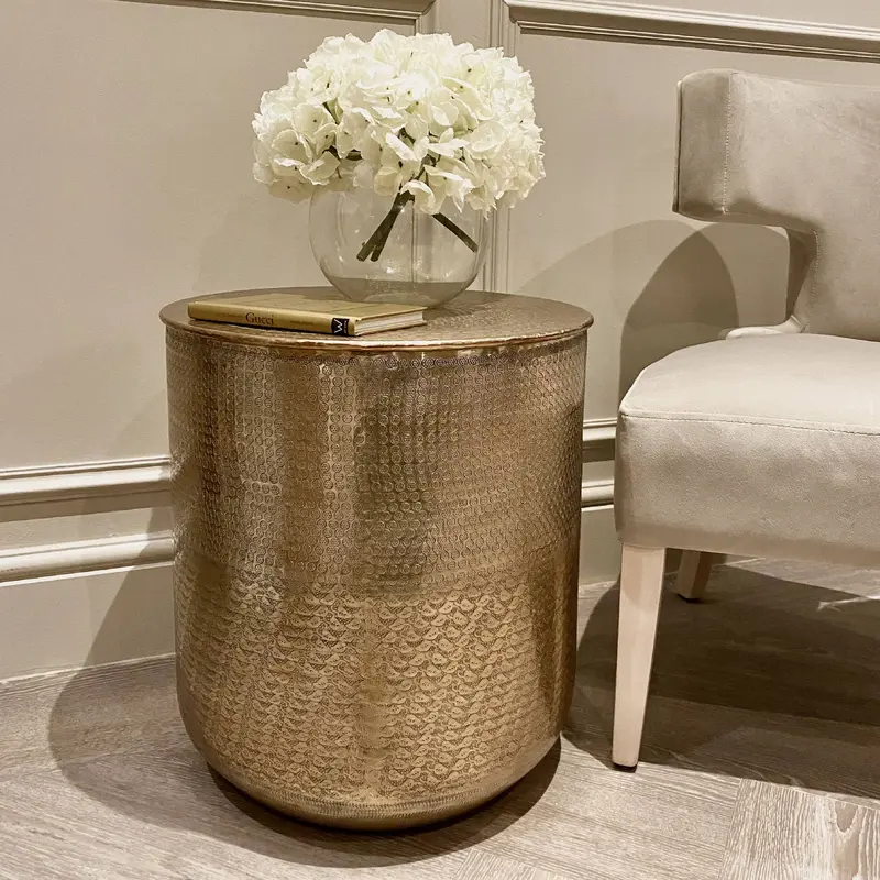 Regent Bronze Gold Side Table