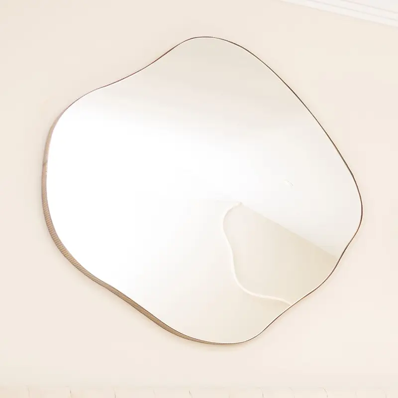 Valore Large Bronze Abstract Wall Mirror