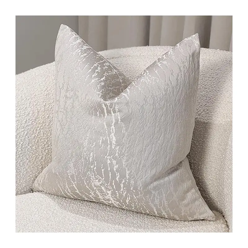 Jayden Platinum Print Cushion - 50 x 50cm