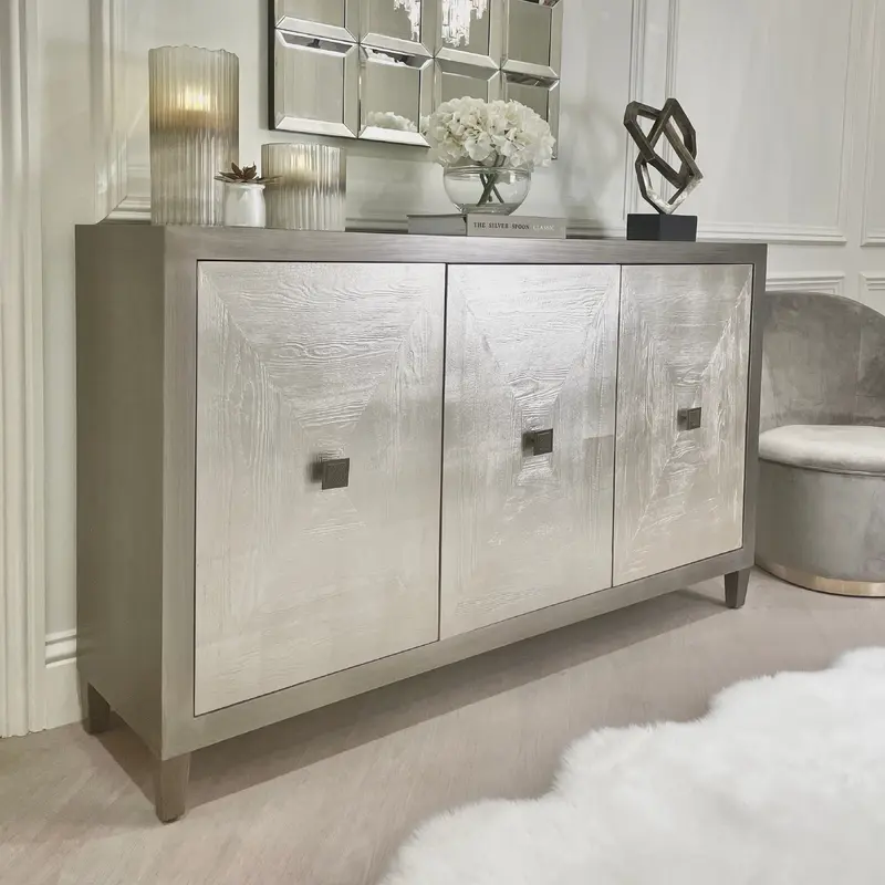 Lockett Premium Silver & Bronze 3 Door Sideboard