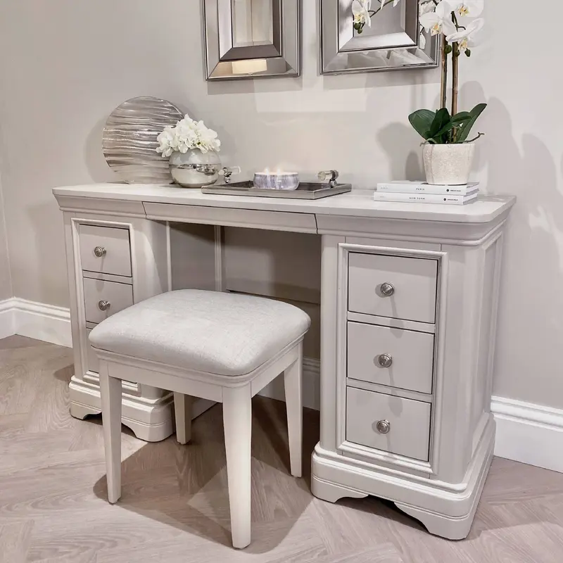 Louvre Taupe Wooden Dressing Table