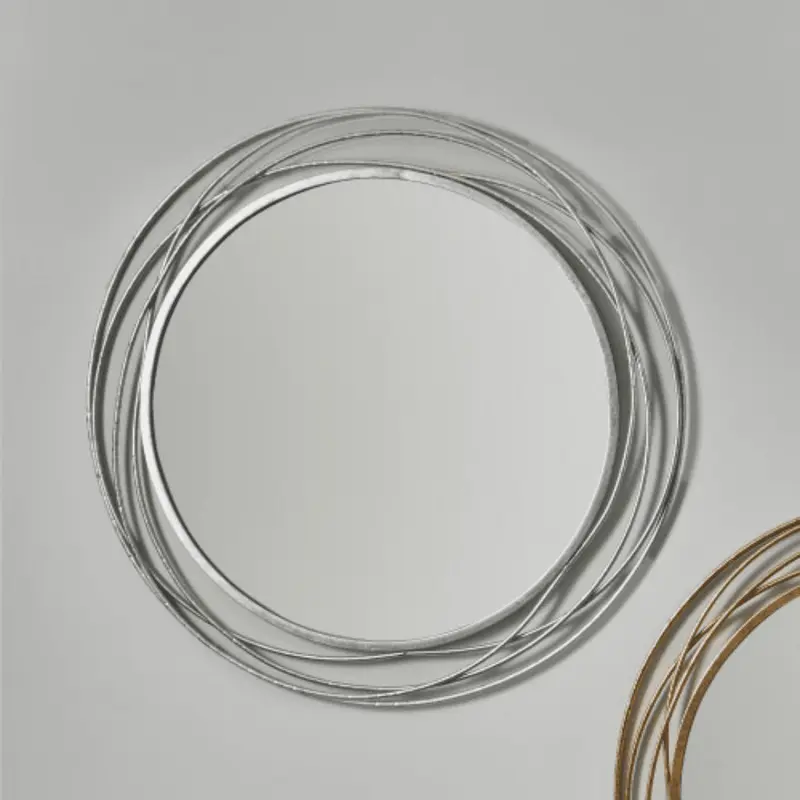 Nantes Silver Round Wall Mirror