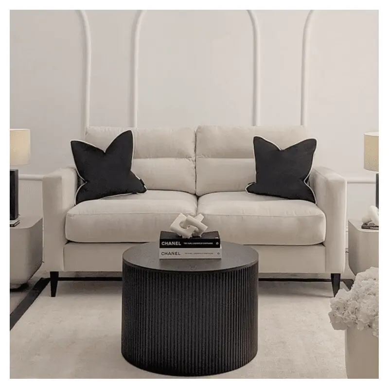 Lisbon Cream Velvet Sofa Range with Stitch Detailing