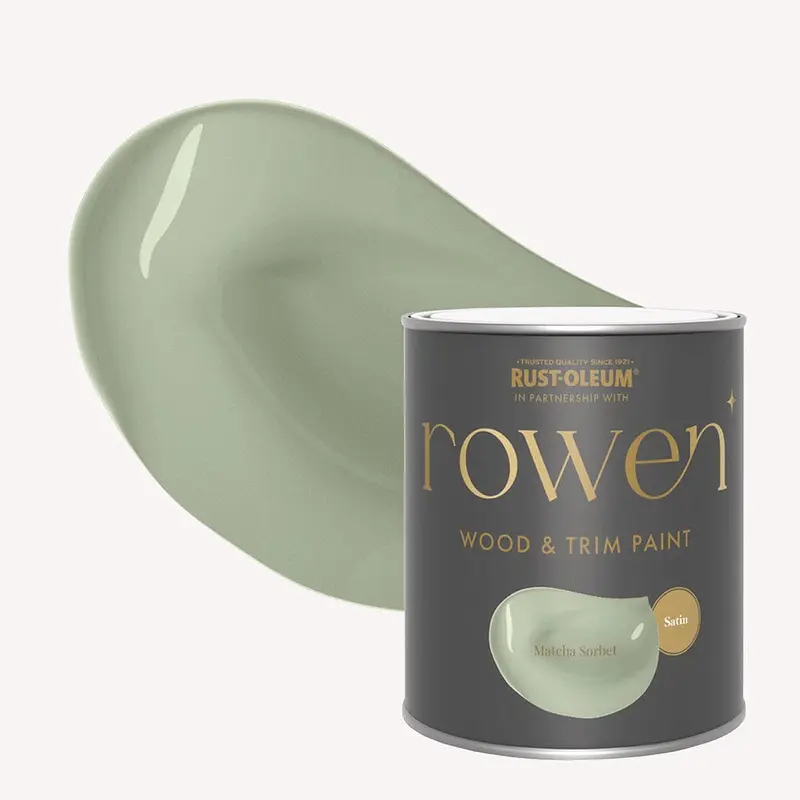 Matcha Sorbet Green Satin Wood & Trim Paint - 750ml