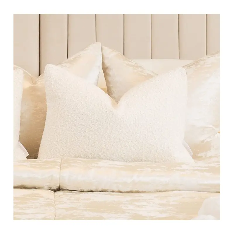 Nori Boucle Cream Bolster Cushion