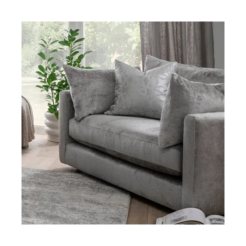 Ariana Grey Chenille Love Seat