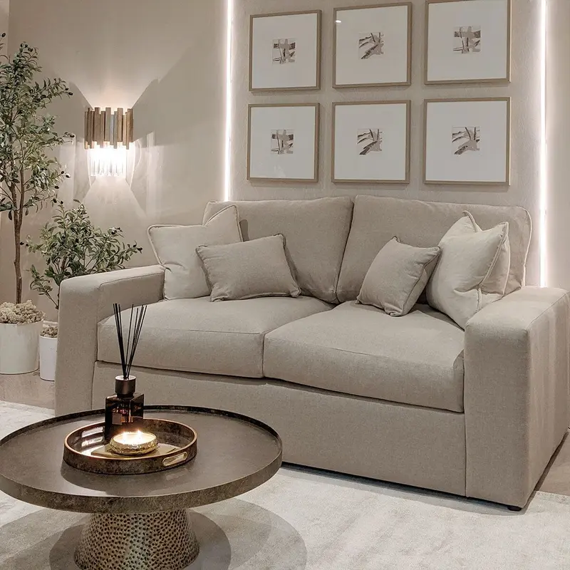 Tribeca Warm Grey 2 Seater Sofa