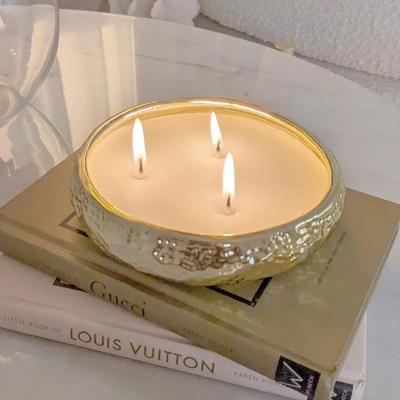 Aeolian 3 Wick Gold Scented Candle