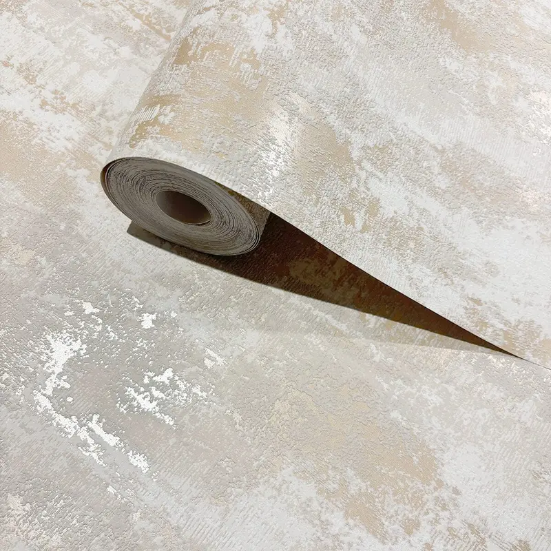 Dulcie Cream & Gold Metallic Wallpaper