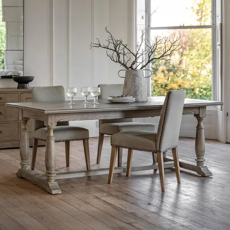 Elysium Natural Wood Extending Rectangular Dining Table