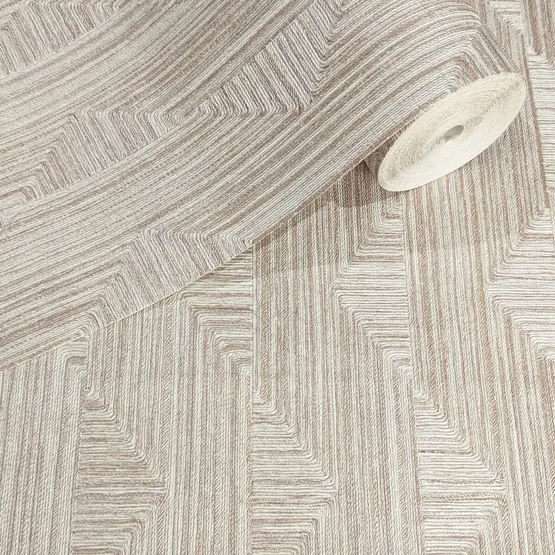 Freya Neutral Cream & Gold Geometric Wallpaper