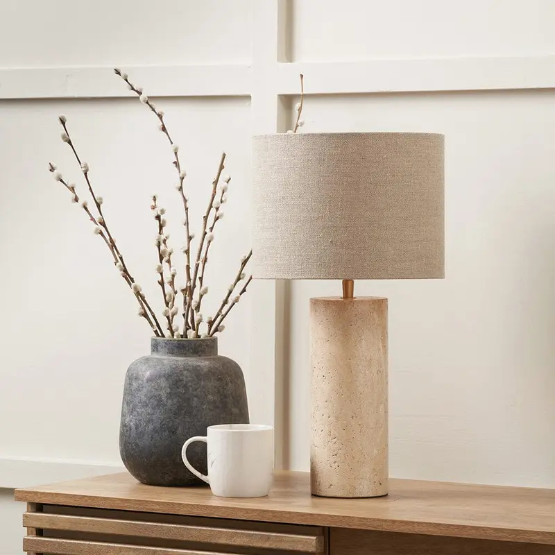 Glow Luxury Limestone Neutral Table Lamp