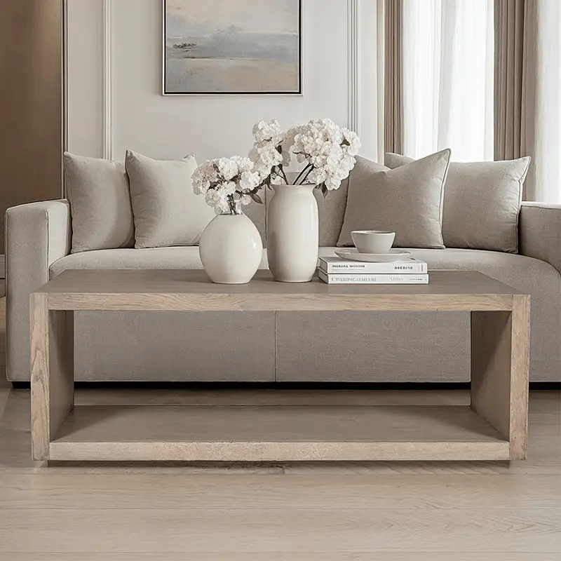 Hayden Smoked Oak Rectangular Coffee Table