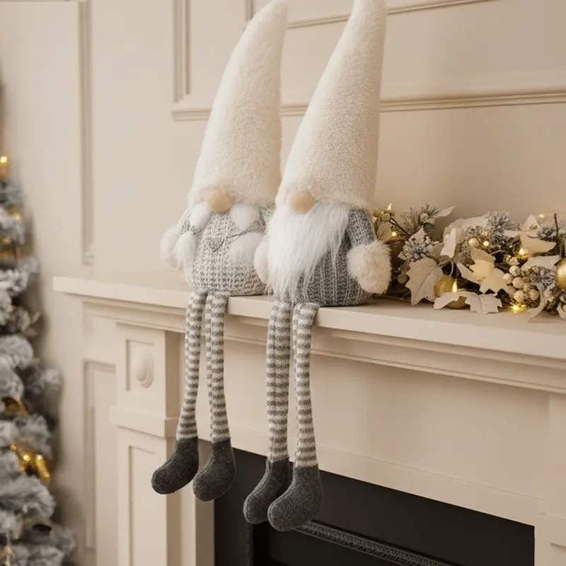 Neutral Christmas Sitting Gonks - Set of 2