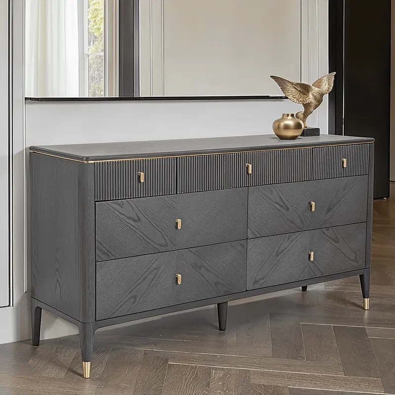 Putney Grey & Gold Sideboard