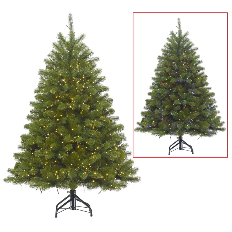 Colorado Galaxy Fir 4.5' Starry LED PowerConnect Pre-Lit Artificial Christmas Tree