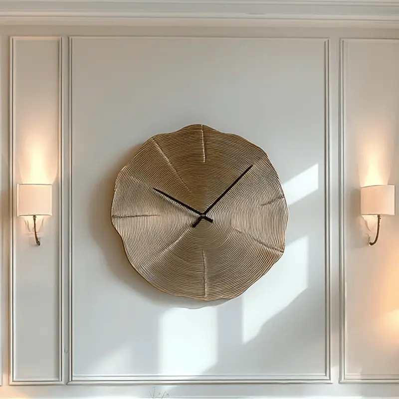 Evaline Gold Wall Clock