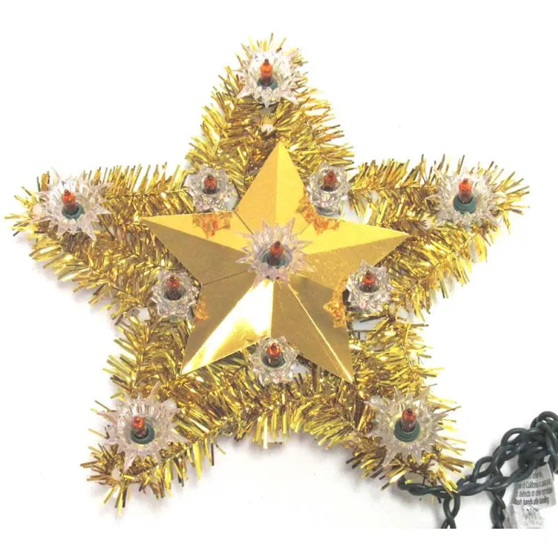 Lighted Everglow Christmas Tree Star Topper