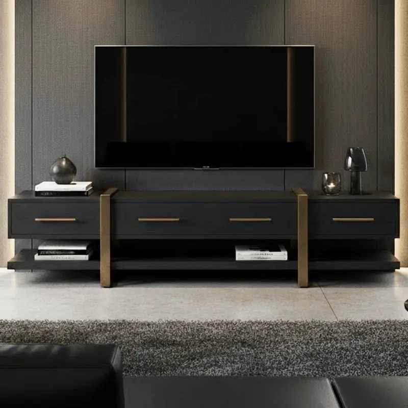 Marille Black & Bronze Large TV Unit