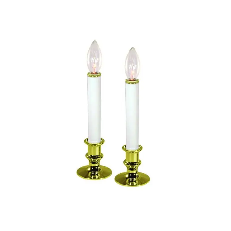 Set of 2 Battery-Operated Incandescent Candle Lights