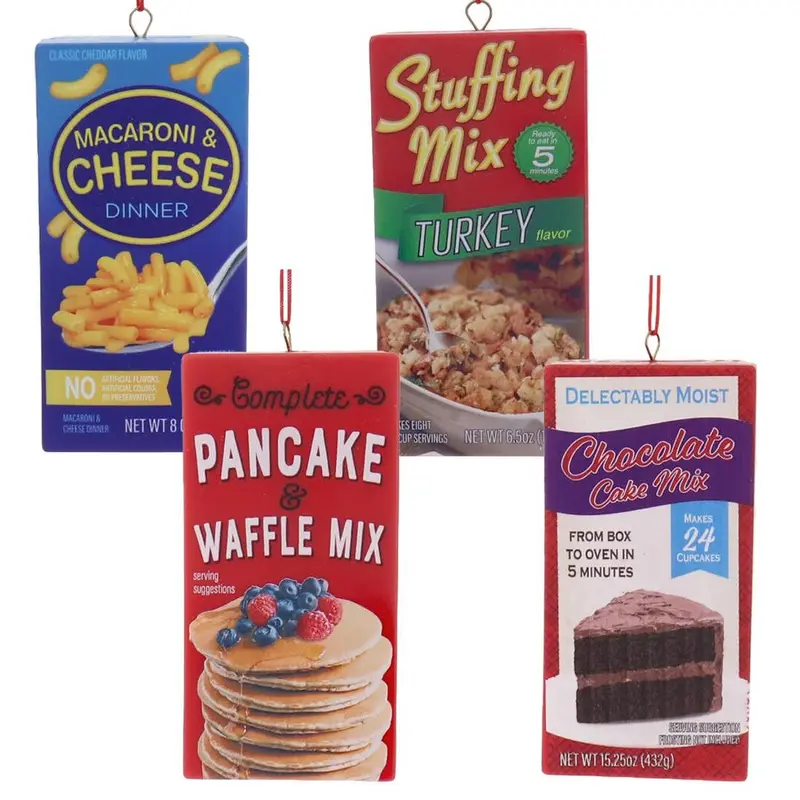 4" Food Box Ornament