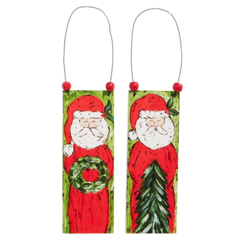 6" Santa Claus Wooden Ornament