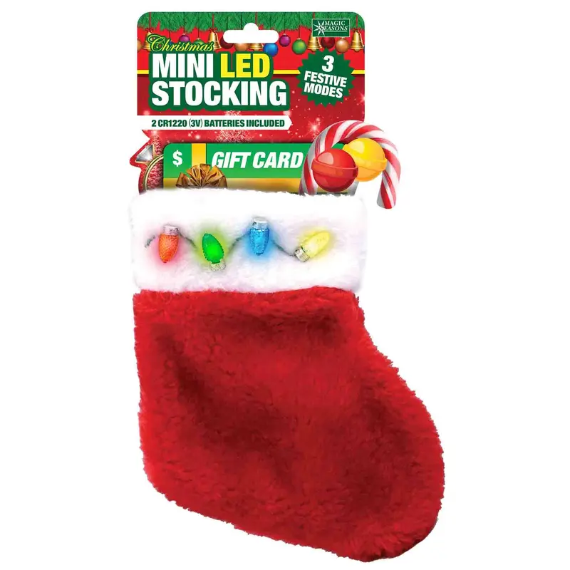 Mini LED Gift Card Stocking