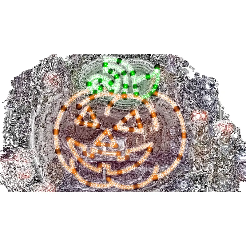 16" Hi-Vibrant LED Jack-O-Lantern Halloween Decoration