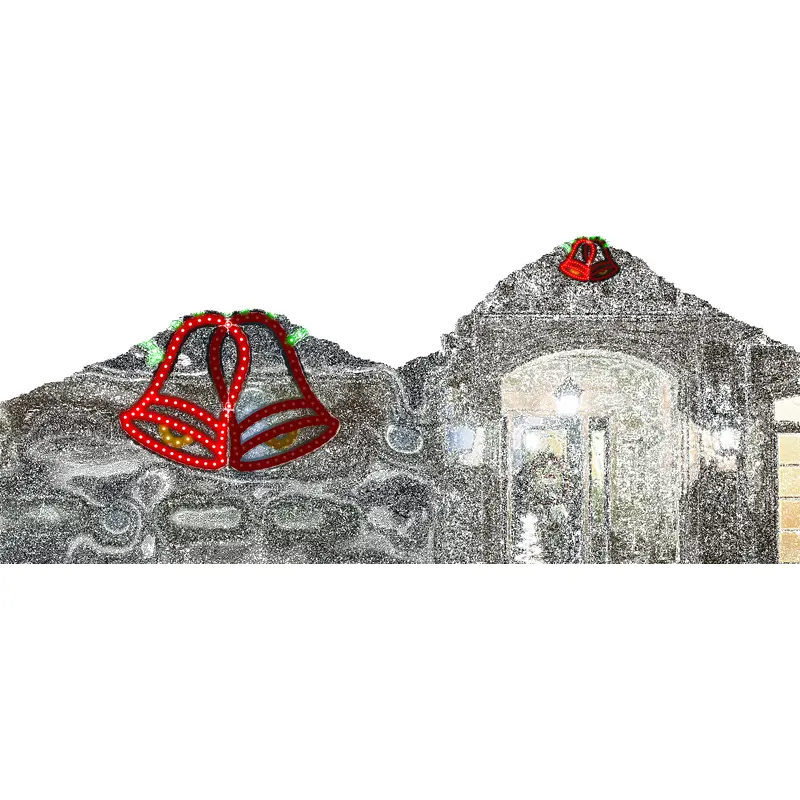 16" Hi-Vibrant LED Ringing Holiday Bell Christmas Decoration