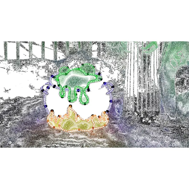 16" Hi-Vibrant LED Witch's Cauldron Halloween Decoration