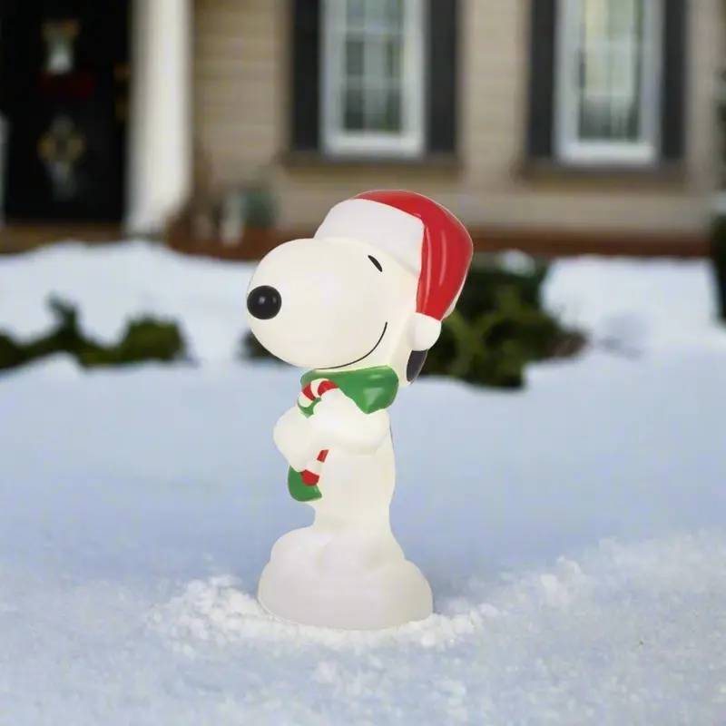 24" Peanuts Snoopy Lighted Christmas Blow Mold