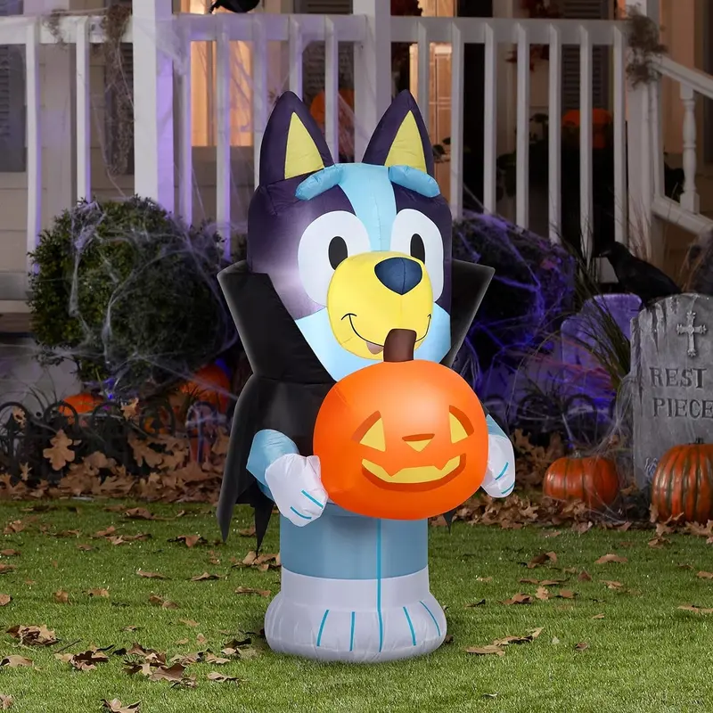 3.5' Airblown Bluey in a Vampire Costume Halloween Inflatable
