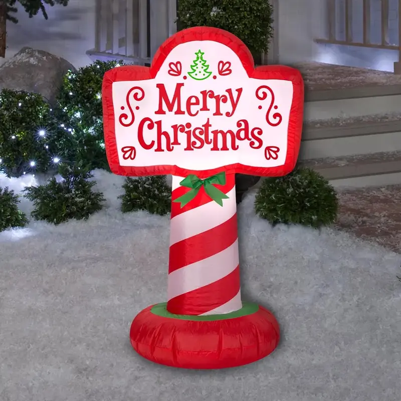 3.5' Airblown Merry Christmas Inflatable Sign