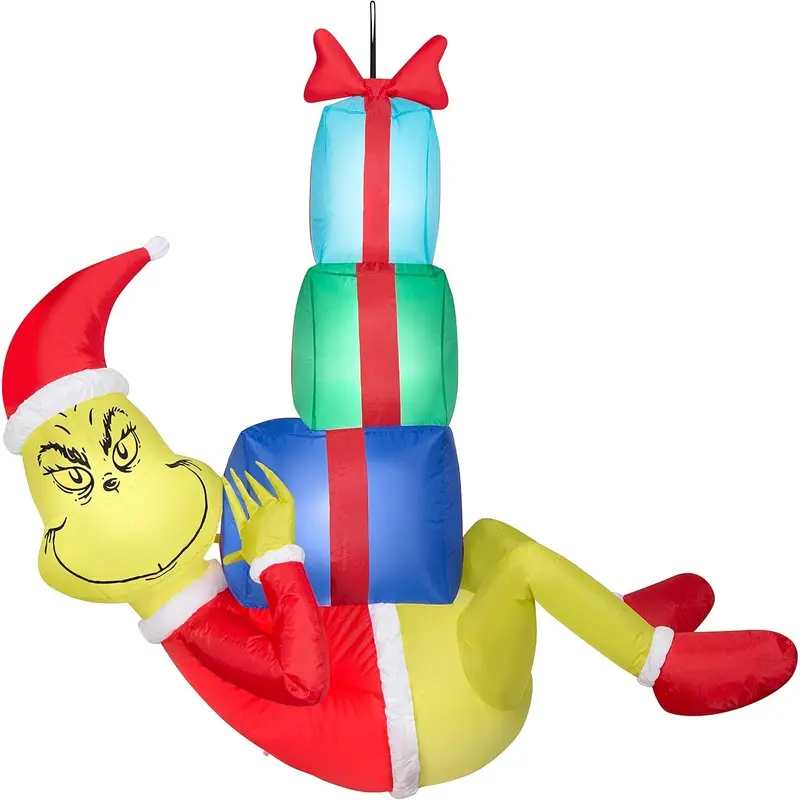 4' The Grinch Hanging Airblown Christmas Inflatable