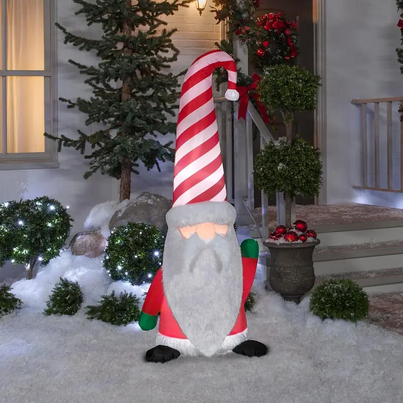 5' Gemmy Christmas Inflatable Santa Gnome
