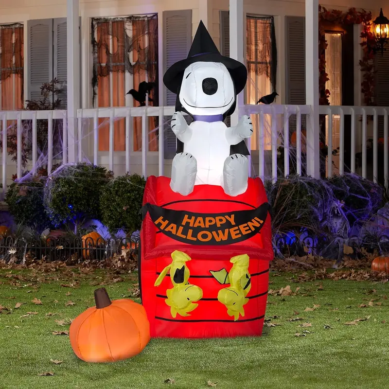 6' Airblown Inflatable Snoopy Halloween House Decoration