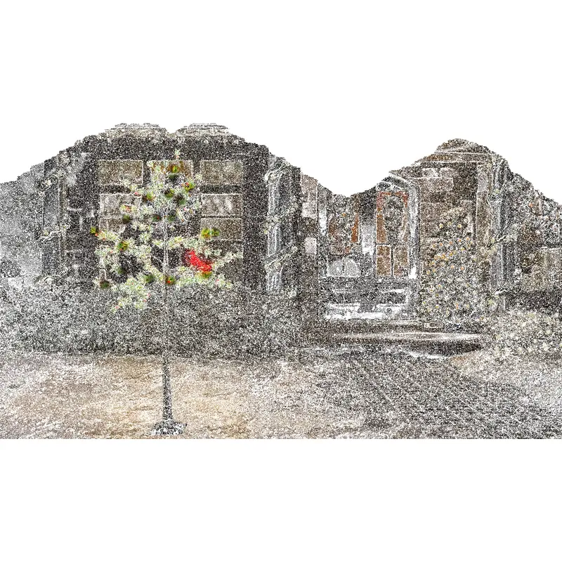 6' LED Austrian Pine Tree Decoration with Cardinal