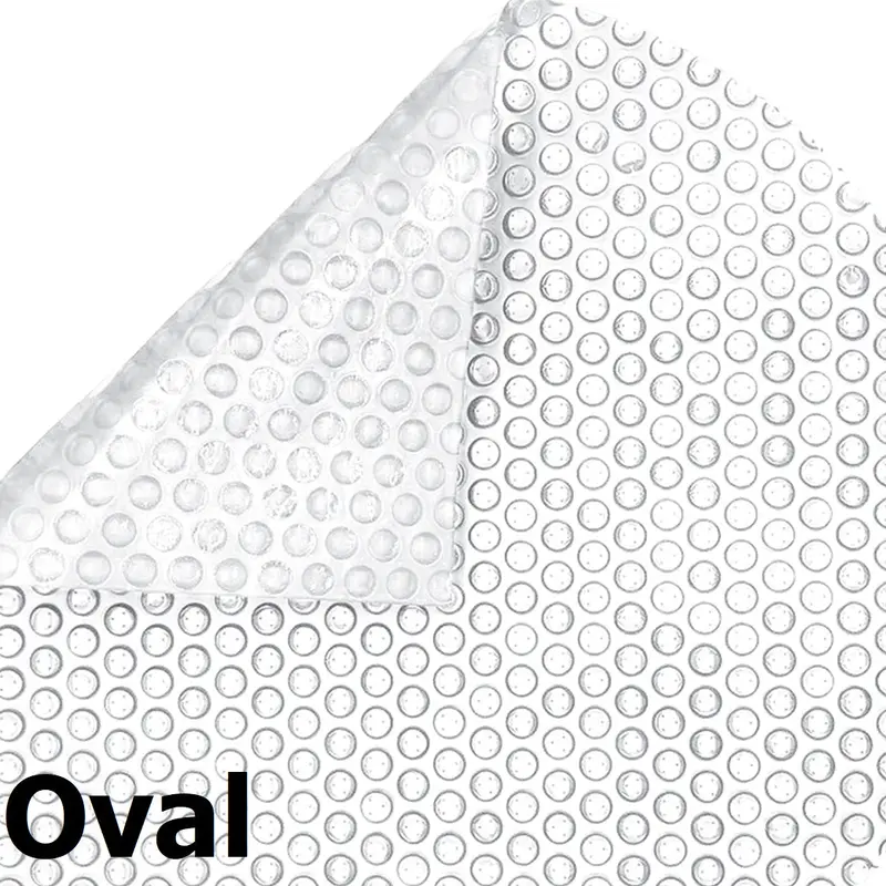 Clear Oval 12 mil Commercial Grade Above Ground Pool Solar Cover