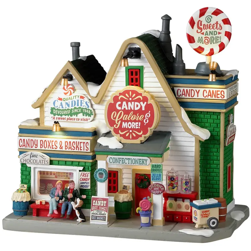Lemax Harvest Crossing Lighted Building: Candy Galore & More #35074