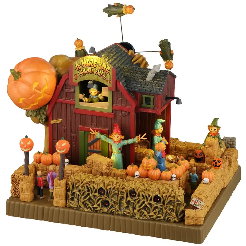 Lemax Spooky Town A-Maze-Ing Pumpkin Patch #45219
