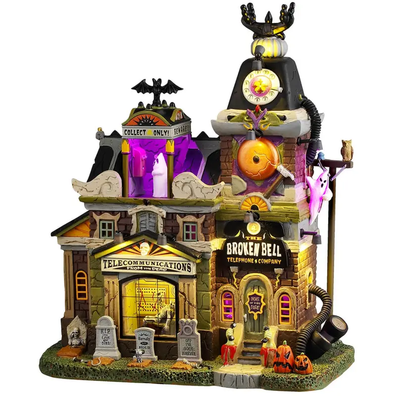 Lemax Spooky Town Broken Bell Telephone Co. #45201