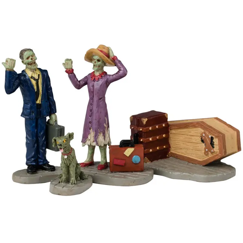 Lemax Spooky Town Going Our Way?, Set of 4 #42302
