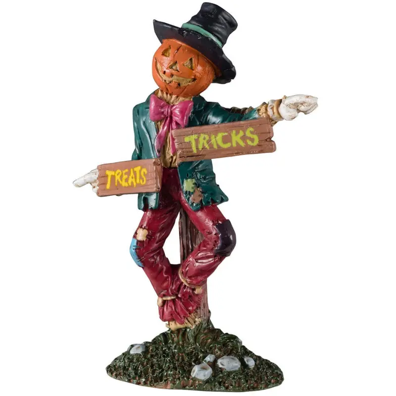 Lemax Spooky Town Scarecrow Signpost #44312