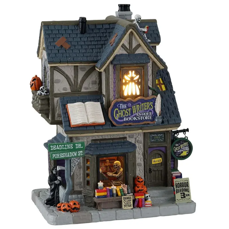 Lemax Spooky Town The Ghost Writer's Bookstore #15729