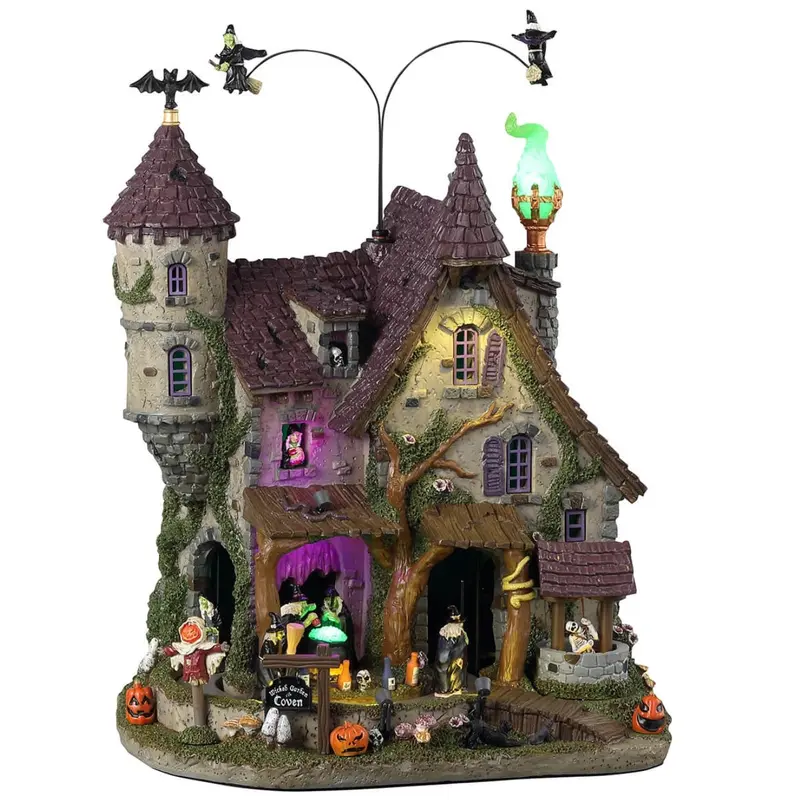 Lemax Spooky Town Wicked Garden Coven #35017