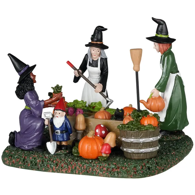 Lemax Spooky Town Witches' Community Garden #43704