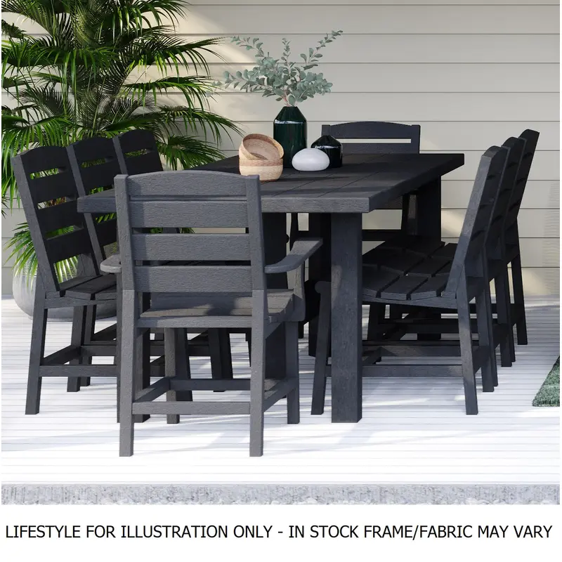 Light Grey & Slate Napa Resin Dining Collection