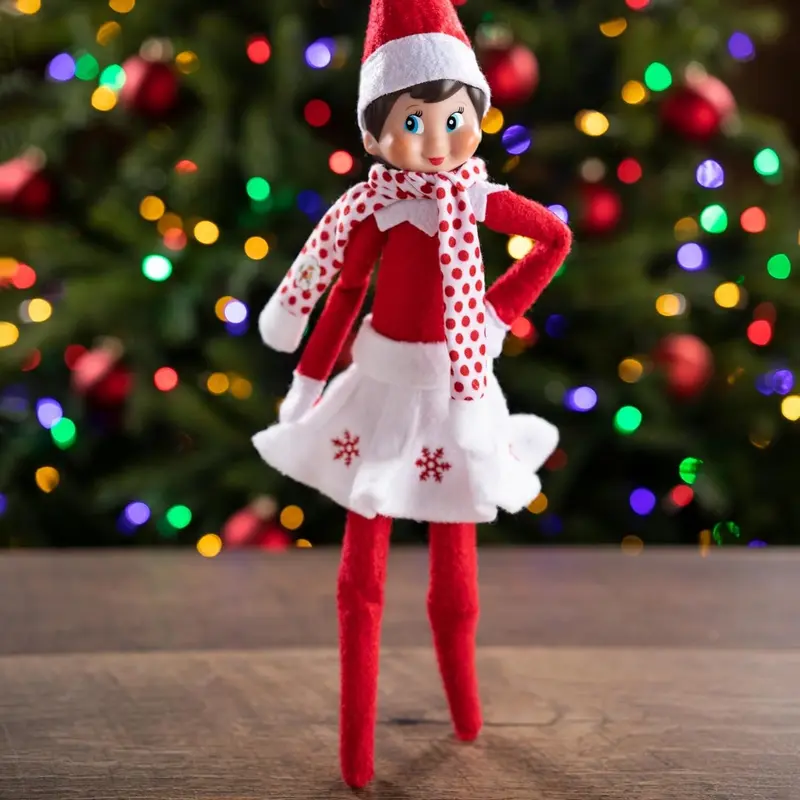 The Elf on the Shelf Claus Couture Collection Snowflake Skirt & Scarf