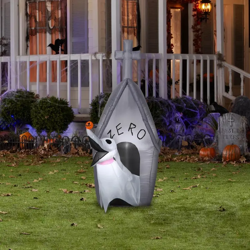 5' Airblown Nightmare Before Christmas Zero's Doghouse Inflatable